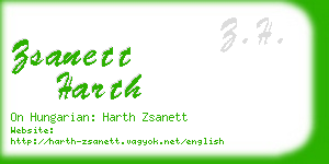 zsanett harth business card